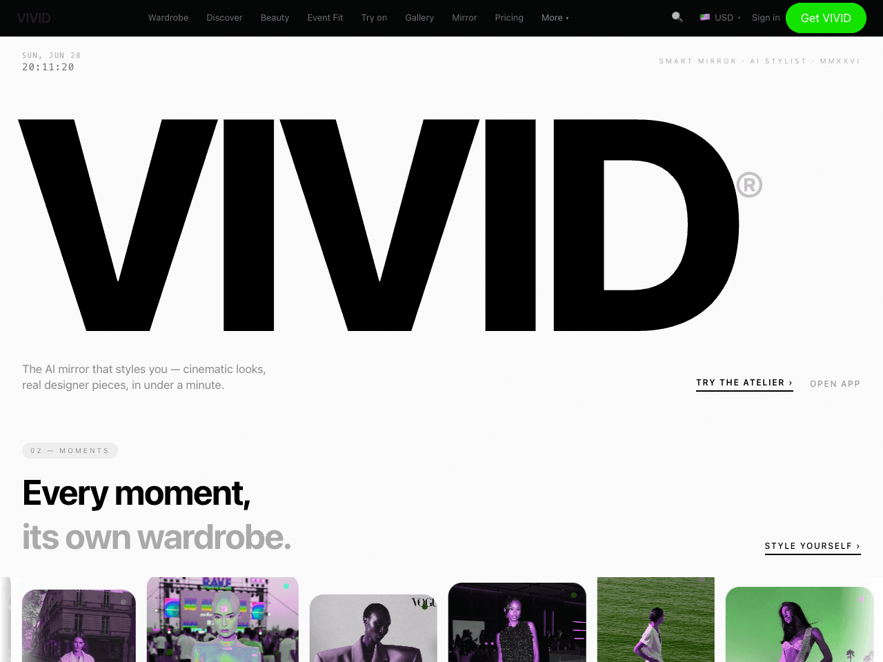 Vivid — Design system + brand site